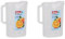 Décor Tellfresh 2L Water Jug with Pop Open Lid | Airtight Container | Graduated Measurement Markings Transparent (Pack of 2)