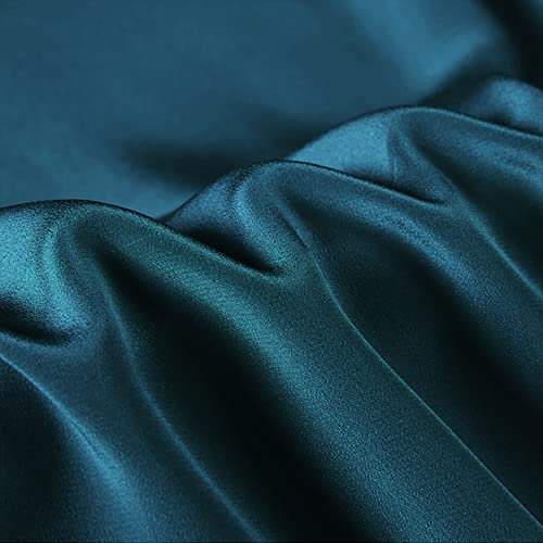 Seiden-Krepp de Chine 16 momme Breite 140cm 100% Reiner Seidenstoff Meterware Sommerhemd- und Kleidermaterial (54, 16 momme,Breite 140cm)