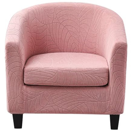 Meigeh Housse de Fauteuil Chesterfield Cabriolet 2 Pièces Housses Fauteuil de Club 1 Place Housse Chaise Tullsta Cabriolet Extensible Rose