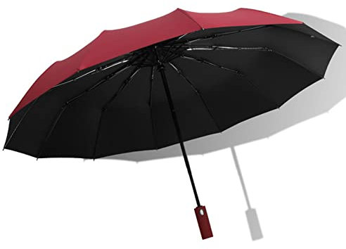 CETEOR Reiseschirm, Reise-Regenschirm, winddicht, 12 Rippen, automatisches Öffnen und Schließen, windbeständig, klein – kompakt, leicht, stark, klein, faltbar und tragbar(Cyan)