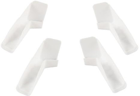 BOROCO 4pcs RV Dachrinne Dachrinnenausläufe, Mini Dachrinnen Wohnmobil Regenrinnenauslauf Spouts Linke und rechte Seite RV Regenrinne Extender Dachreling Dachrinne Spout Guard