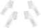 BOROCO 4pcs RV Dachrinne Dachrinnenausläufe, Mini Dachrinnen Wohnmobil Regenrinnenauslauf Spouts Linke und rechte Seite RV Regenrinne Extender Dachreling Dachrinne Spout Guard