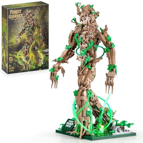 JUCYJULY Finger Rock Ent Baumenschen Bausteine, 918 Klemmbausteine Forest Mumen Enter Bausatz, Lord The Magic Rings-Treant Ent Modellbausatz, MOC Spielzeug Geschenk für Erwachsene Kinder