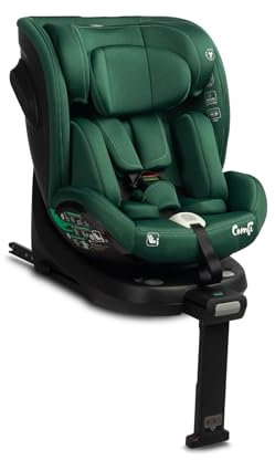 CARETERO - Reboarder 360 Drehbar mit Isofix - 4in1 Babyschale und Kindersitz Auto Gruppe 0-3 - für Kinder 40-150 cm, mit Station, verstellbare Rückenlehne, Stützfuß - Comfi Grün