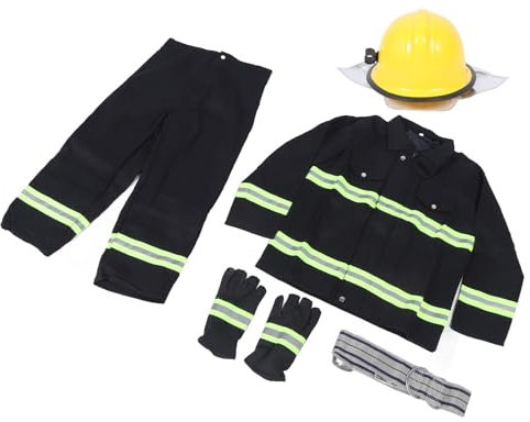 Eujgoov Flame Retardant Safety Suit with Fire Retardant and Heat Insulation, Reflective Coverall, Strong Toughness (L)