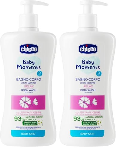 Chicco Baby Moments Bagno Relax 500 Ml (Packung mit 2)