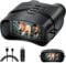 Night Vision Goggles for Hunting, Stargazing, Traveling and Hiking with Type-C Cable, 4K Infrared Night Vision Scope Military, Anti-Shake Motion Detection