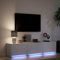 Natulvd TV Stand Cabinet 165 CM Entertainment Center, LED TV Stand Wide TV Unit with 3 Large Drawers for 70 inch TVs for Living Room Bedroom (White)