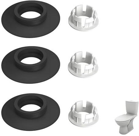 6 PCS Ideal Standard Flush Valve Seal with Seal Universal Fit for Various Valves Replacement Part Toilet Cistern Seal Kit for Toilet Water Tank