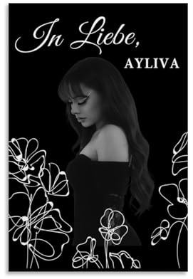FVLYRWMQX Ayliva Poster Muaic Singer Vintage Für Zimmer, Ästhetische Leinwand-Wandkunst, Schlafzimmer-Dekor Poster 16x24inch(40x60cm)