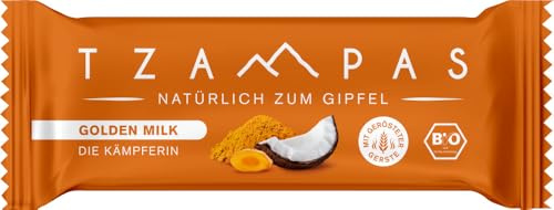 TZAMPAS Energieriegel Golden Milk - Die Kämpferin. Natürlich zum Gipfel. 1 x 40 g