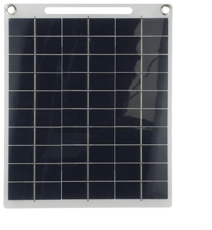 Placa de carga solar impermeable de 30 W y 5 V con USB dual, perfecta para entusiastas del aire libre