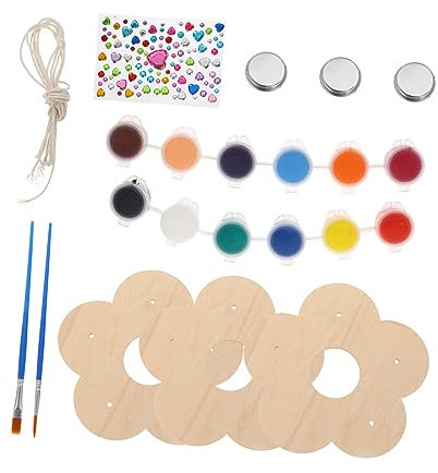 Sosoport 3pcs Diy Wooden Bird Feeders Decorative Hanging Feeder Graffiti Toy for Boys and Girls