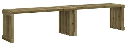 Homvdxl 212 cm große Gartenbank, einfacher Holzstuhl, Gartenmöbel, Parkbank, Liege, Sitzgelegenheit für Balkon, Terrasse, Hinterhof, rustikal