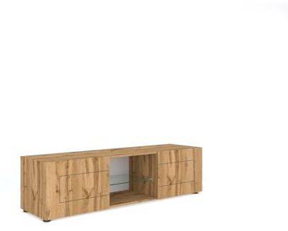 Itamoby TV-Schrank 2 Türen mit offenem Fach 150 x 40 x 40 cm Elios Eiche Natur