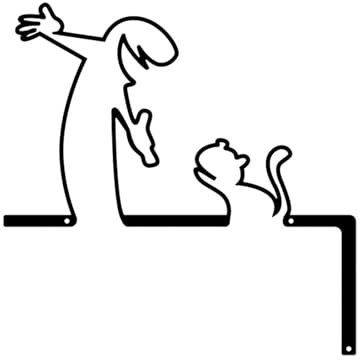 Machtiging Metallbilder Wanddeko,Wanddekoration Aus Metall,Schwar Minimalistische,Einfach Zu HäNgen,FüR üBer TüR Wohnzimmer BüRo Veranda Innen- Und AußEndekoration Ihres Schlafsaals