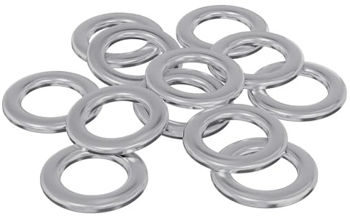 vidaXL Unterlegscheiben 12 stk. Silber 10 x 10 x 0,8 mm Eisen