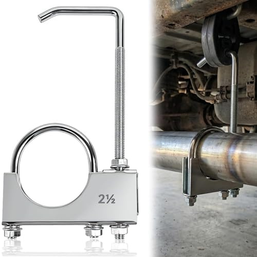 Infreecs 2.5 Inch Universal Exhaust Hanger, Exhaust Clamp with Hanger Kit