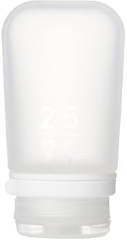 humangear GoToob + Silikon Reise Flasche mit Verriegelung Gap, mittel (71), Transparent, 1899067, Einheitsgröße