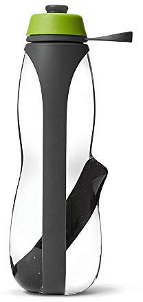 BLACK + BLUM Eau Good Duo - Bottiglia con filtro al carbone e infusore, 700 ml, colore: grigio/lime