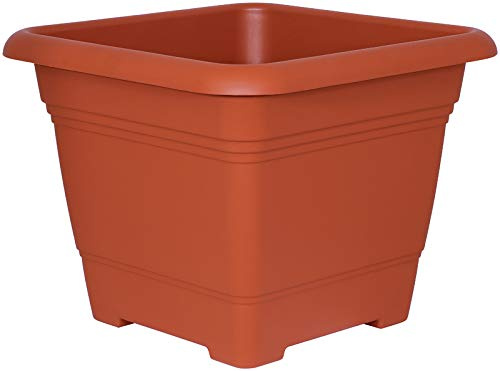 Geli Planter Nora Pflanzkübel Pflanztopf Blumentopf Blumenkübel terrakotta quadratisch (3)
