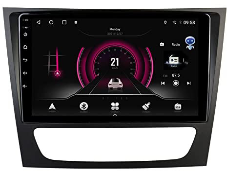 Autosion Android 9.0 Auto DVD GPS Radio Stereo Steuereinheit Navigation 64 GB BT 4 GB RAM WLAN für Mercedes Benz E-Klasse W211 CLS W219 2002-2011 Bluetooth Steeirng Wheel Control
