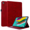 Coque Galaxy Tab S5e, Lspcase Etui Tab S5e Motif Mandala Fleu Housse en Cuir Stand Support et Carte de Slot Portefeuille Folio Coque avec Porte-Stylo pour Samsung Galaxy Tab S5e SM-T720 SM-T725 Rouge