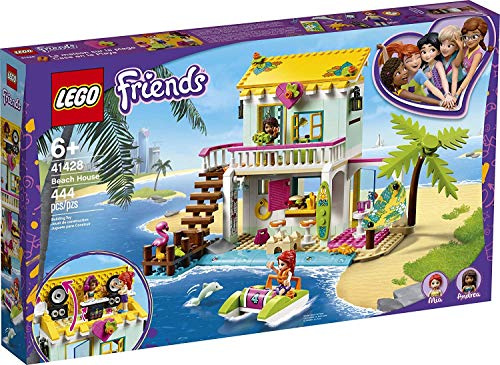 LEGO Friends Beach House 41428 Building Kit; Sparks Hours of Summer Adventure Play, New 2020 (444 Pieces)