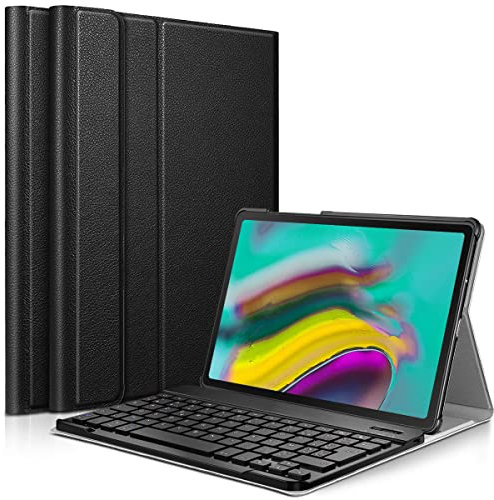 Karylax - Étui de Protection Slim (Noir) + Clavier Bluetooth pour Samsung Galaxy Tab S5e SM-T720