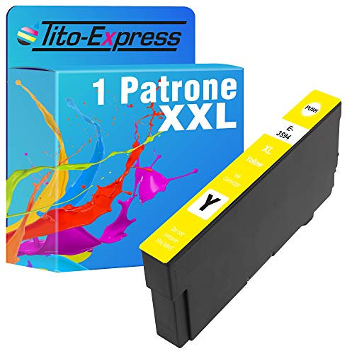 Tito-Express ProSerie 1 Patrone kompatibel mit Epson 35XL T3594 mit 25ml Yellow XXL-Inhalt WF-4720 DWF WF-4720 WF-4725 DWF WF-4730 DTWF WF-4735 DTWF WF-4740 DTWF