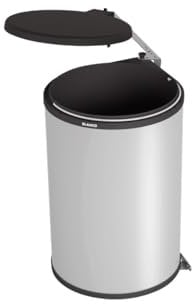 BLANCO SINGOLO XL | Abfall Müllsystem | System zur Montage an Schwenktüren | 1 x 20 Liter Eimer | Eimerdeckel | Öffnet bequem mit der Schwenktür