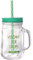 Cabilock Glass Jar with Lid Drinking Cup with Jam Jars with Lids 500ml Straw Mug with Glass Handles Drinking Glasses with Lids and Straws Glass Tumbler Glass Drink Cup Juice Lovers