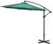 M-TOP Sonnenschirm Gartenschirm Ampelschirm Platten 3M Gestell Aluminium/Stahl, Bespannung Polyester mit UV Schutz 50+, Neigbar für Garten, Pool, Rasen und Garten