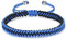 JENDEAR SHINE Bracciale in Corda Intrecciata Donna Uomo, Ragazzo Ragazza Compleanno Amicizia Coppia Regali Braccialetto Fatto a Mano Nera Rossa