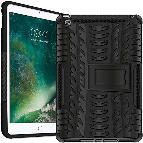 CoolGadget iPad Air 2 Hybrid Outdoor Hülle – Stoßfestes Panzer Case mit Ständer, Strapazierfähige TPU & PC Schale