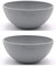 2x Nachhaltige Mueslischale mit Name Schüssel 16cm mit Namen personalisiert Biopolymer | Osternest Bio Kunststoff 100% Erdölfrei Schüssel - Müslischüssel - Individuelle Namensgravur Magu 137062 silber