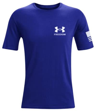 Under Armour Men's New Freedom Flag T-Shirt, (400) Royal / / White, S