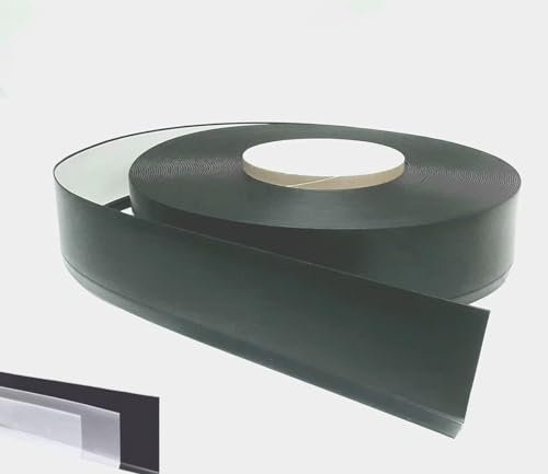 Plinthe souple autoadhésive en PVC Colle sèche professionnelle haute qualité de MadeInNature hauteur 50 mm, 70 mm ou 100 mm Longueur au choix (Hauteur 70 mm x Longueur 4 ml, Anthracite)