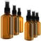 EBELYX 6er-Set aus je 3x Sprühflasche 100ml & Sprühflasche 50ml - Made in Germany, aus Braunglas kleine Sprühflaschen zum befüllen mit Zerstäuber