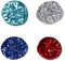 Chemo Headwear ABBA Beanie Pailletten Baskenmütze Headwrap Cap - Turban Bandana Sparkle ABBA Voyage, silber, 6-6 3/8