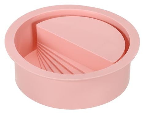 Patikil Silicone Planter Mold - 5.8 Inch Dia Flower Pot, Succulent & Candle Holder Mold for Home Decor, Pink
