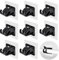Set di 8 Ganci per Tende Senza Bucare Ganci Adesivi per Finestre PVC Supporti per Asta per Autoadesivi Attacchi Tenda Senza Foro Per Cucina, Tende, Bagno, Camera da Letto