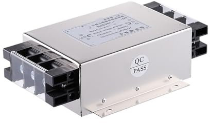 TVOLRFNIY Morsettiera monostadio trifase a Tre Fili SJS360-DT Filtro di Alimentazione CA 220 V 380 V 440 V purificazione Anti-interferenza(SJS360-120A-DT)