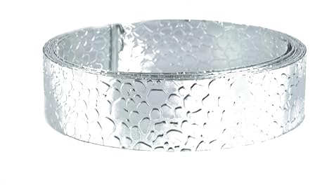 Aluminiumdraht Steinoptik Ø 5mm/15mm/30mm in verschienden Farben (Silber, Ø 15mm breit - 5m lang)