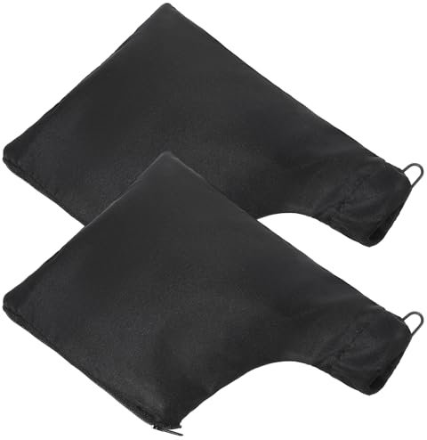 TIESOME 2 Pcs Miter Saw Dust Bag, Black Planer Dust Bag Saw Dust Dust Bag with Zipper and Wire Rack Makes It Easy to Dispose of Dust Inside Dust Bag for Miter Saw Fits Model 255 Miter Saw Accessories