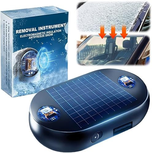 Auto Enteiser, Scheibenenteiser Auto, Auto Enteiser Elektromagnetisch, Tragbarer Kinetischer Molekularheizer, Elektromagnetische Molekulare Interferenz Frostschutzmittel Schneeräumungswerkzeug (1PC)