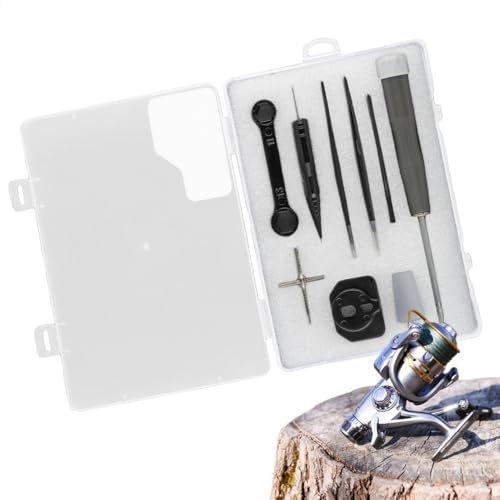Wartungs-Set für Angelrolle – Pflegeset für Angelrollen, Wartungswerkzeug Für Die Reinigung Der Angelrolle | Praktisches und vielseitiges Kit für die Reinigung von Mühlen