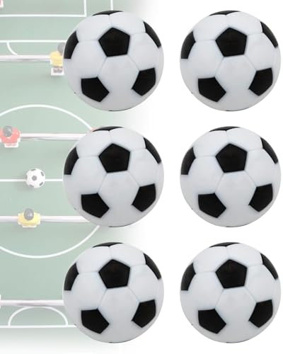 KEMUZ 6 Stück Tischkicker Bälle im Set Kickerbälle Hochwertige leise tischkicker kinder in 23mm für kickertisch Tischfußball & Tischkicker,tischfussball bälle kickertisch kinder tischkicker ball