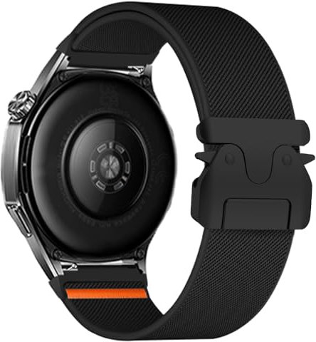 Nylon Loop Armband Kompatibel mit Garmin Vivoactive 4S/Venu 3S/Venu 2S/Forerunner 265S/255S/255S Music/Vivomove 3S, 18mm Verstellbares Dehnbares Sport Atmungsaktive Ersatzarmband für Herren Damen