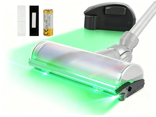 LED-Staubanzeige Lampe für Staubsauger, Universeller Staubdetektor Lichtaufsatz, Verbessert die Sichtbarkeit von Staub und Tierhaaren, Einfache Installation, Passend für die meisten Staubsaugermodelle